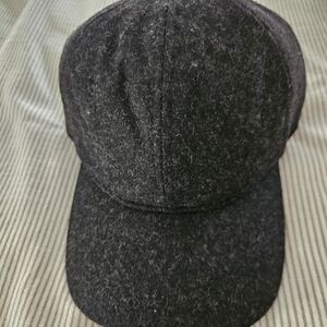 The Tie Bar Dark Gray Charcoal Wool Baseball Cap